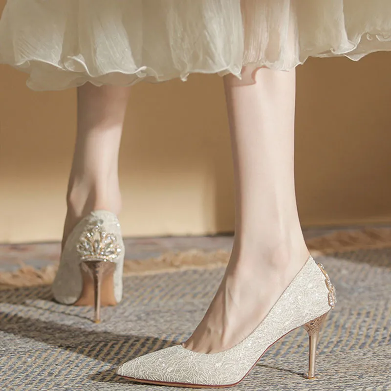 Than Than Me Slim Heel High Heels Women's-2