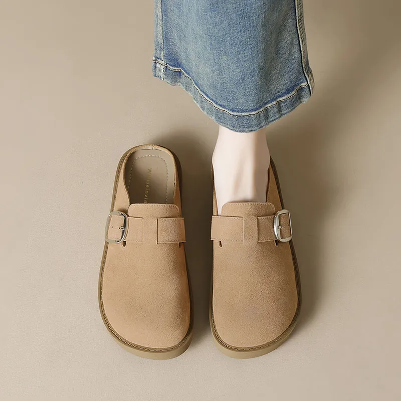Than Than Me Rubber Sole Slip-Resistant Wrap-toe Slippers Women's-7