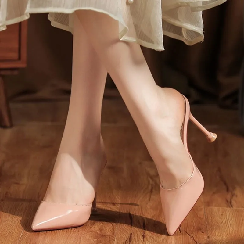 Than Than Me Slim Heel High Heels Women's-7