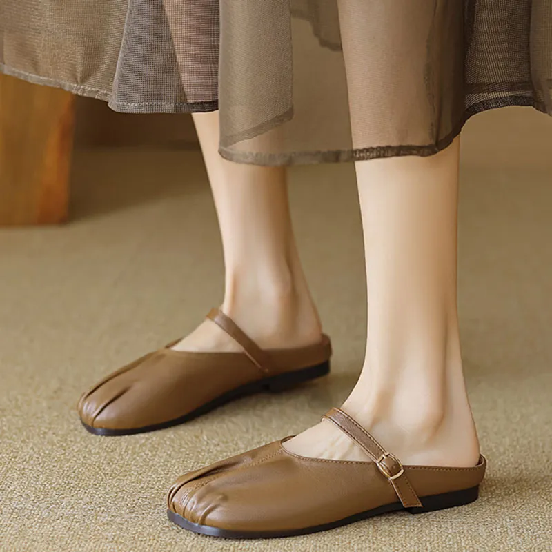 Than Than Me Rubber Sole Slip-Resistant Wrap-toe Slippers Women's-10