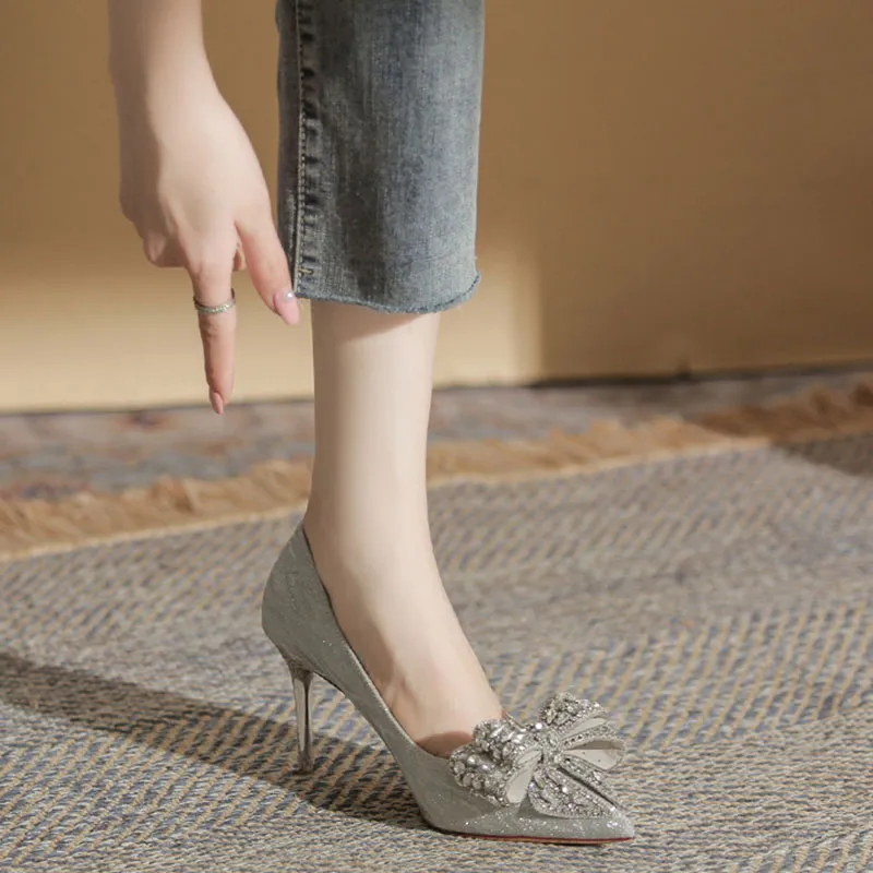 Than Than Me Slim Heel High Heels Women's-4
