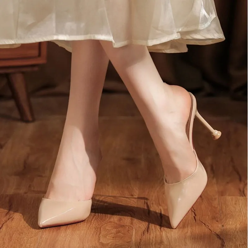 Than Than Me Slim Heel High Heels Women's-14