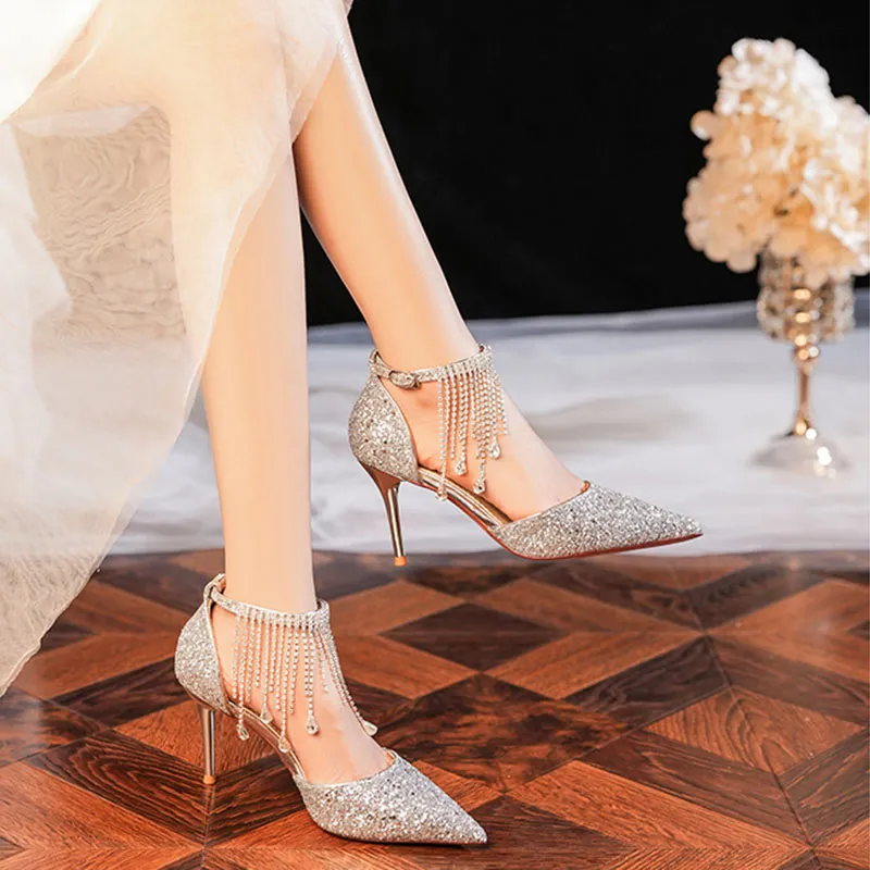 Than Than Me Slim Heel High Heels Women's-2