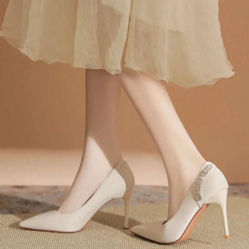 Than Than Me Slim Heel High Heels Women's-3