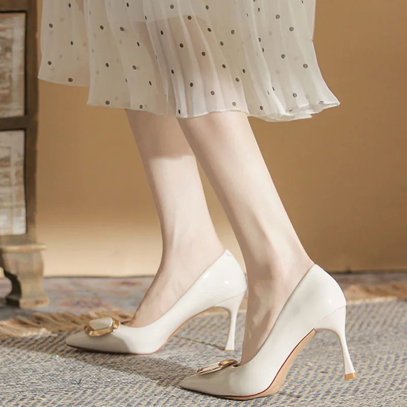Than Than Me Slim Heel High Heels Women's-11