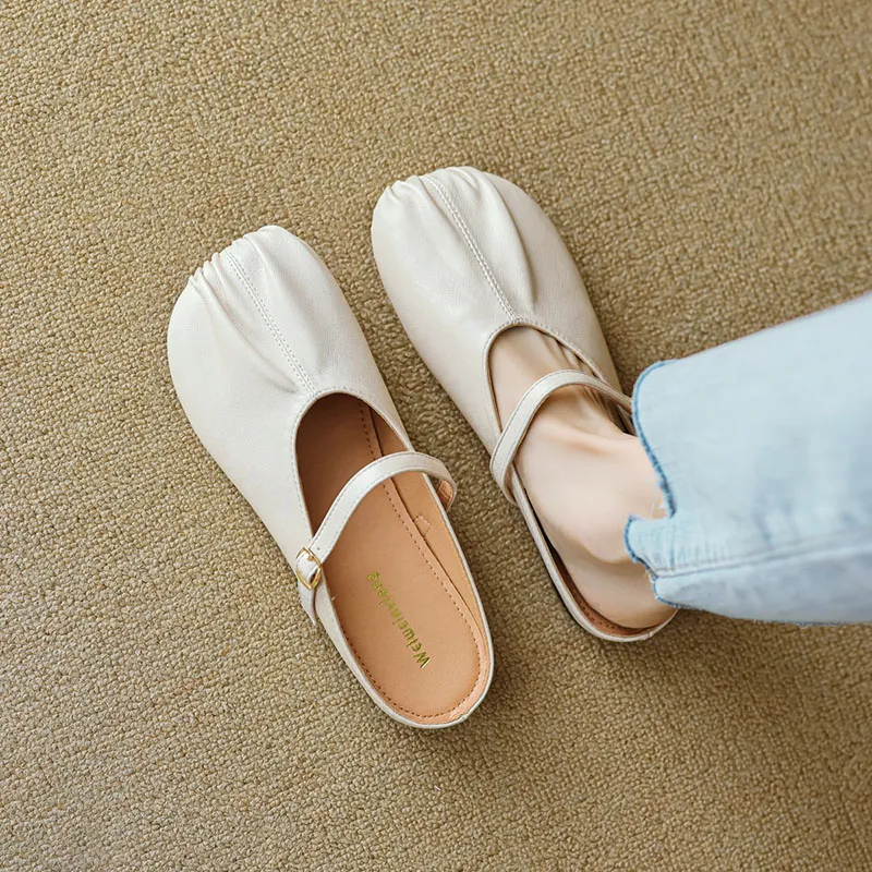 Than Than Me Rubber Sole Slip-Resistant Wrap-toe Slippers Women's-2
