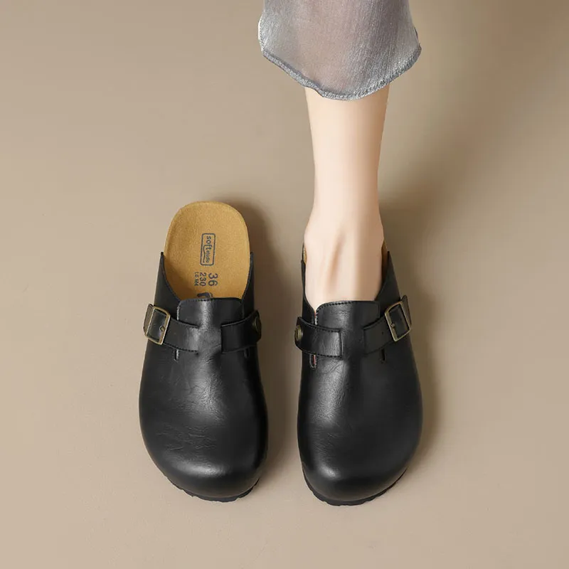 Than Than Me Rubber Sole Slip Resistant Wrap toe Slippers Women's-3