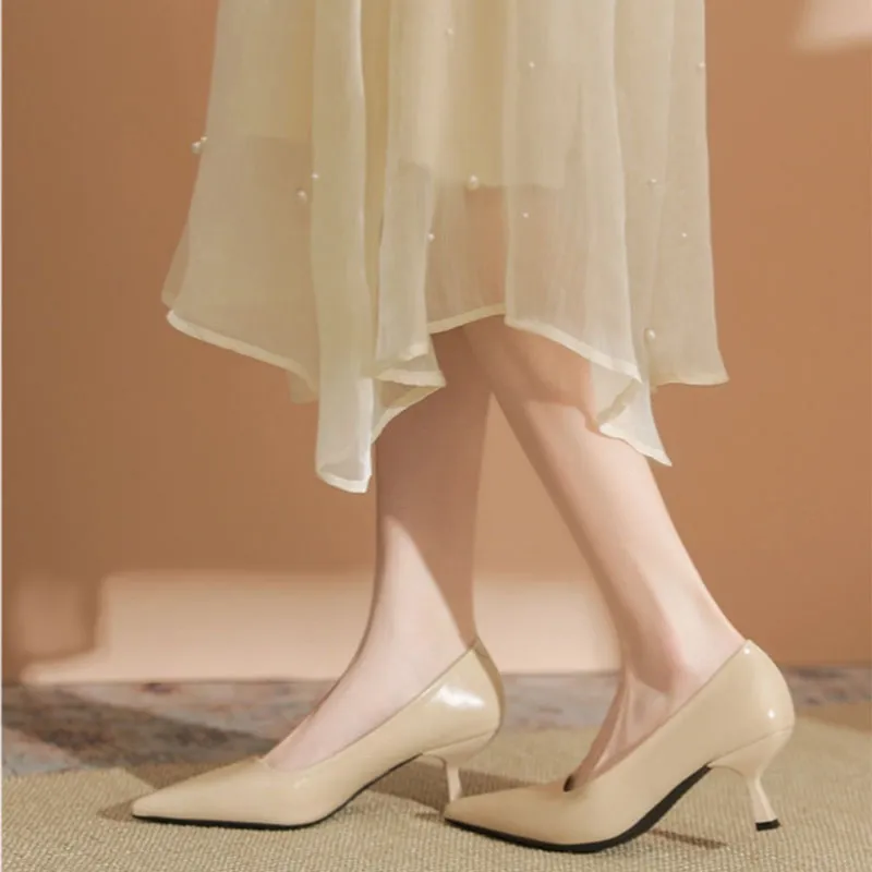 Than Than Me Slim Heel High Heels Women's-7