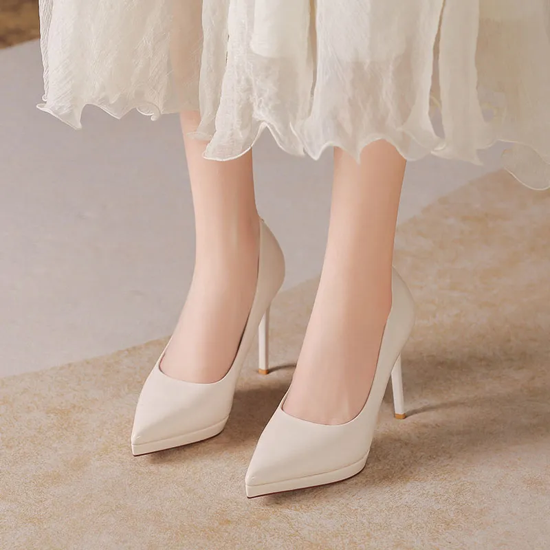 Than Than Me Slim Heel High Heels Women's-6