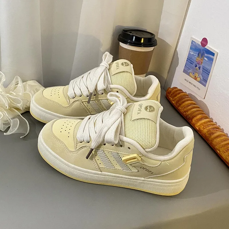 Than Than Me Slip Resistant Low Top Skateboard Shoes Women's-10