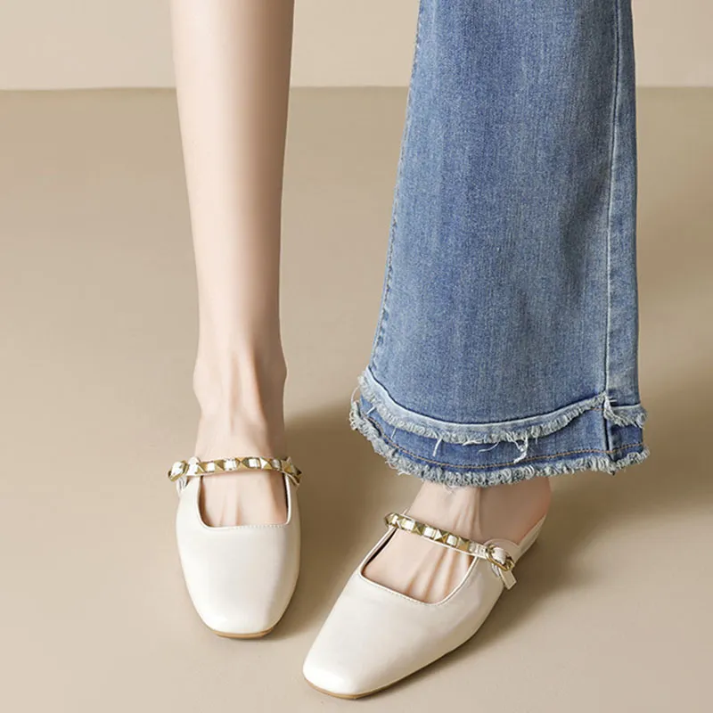 Than Than Me Rubber Sole Slip Resistant Closed Toe Slippers Women's-7