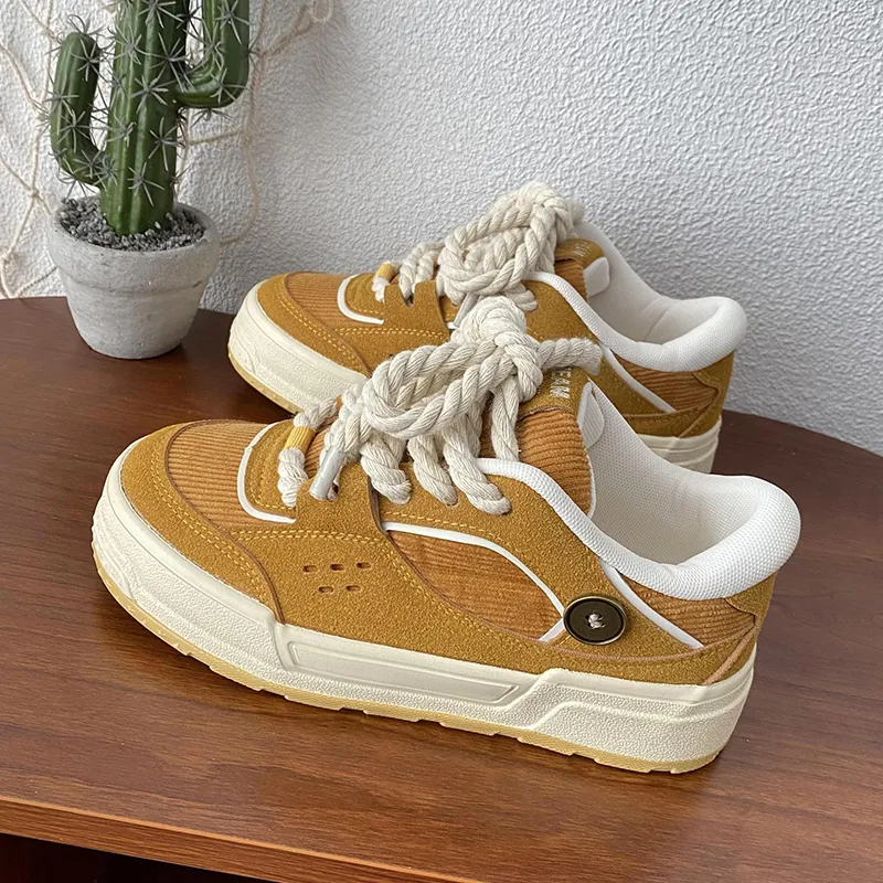 Than Than Me Slip-Resistant Low-Top Skateboard Shoes Women's-5