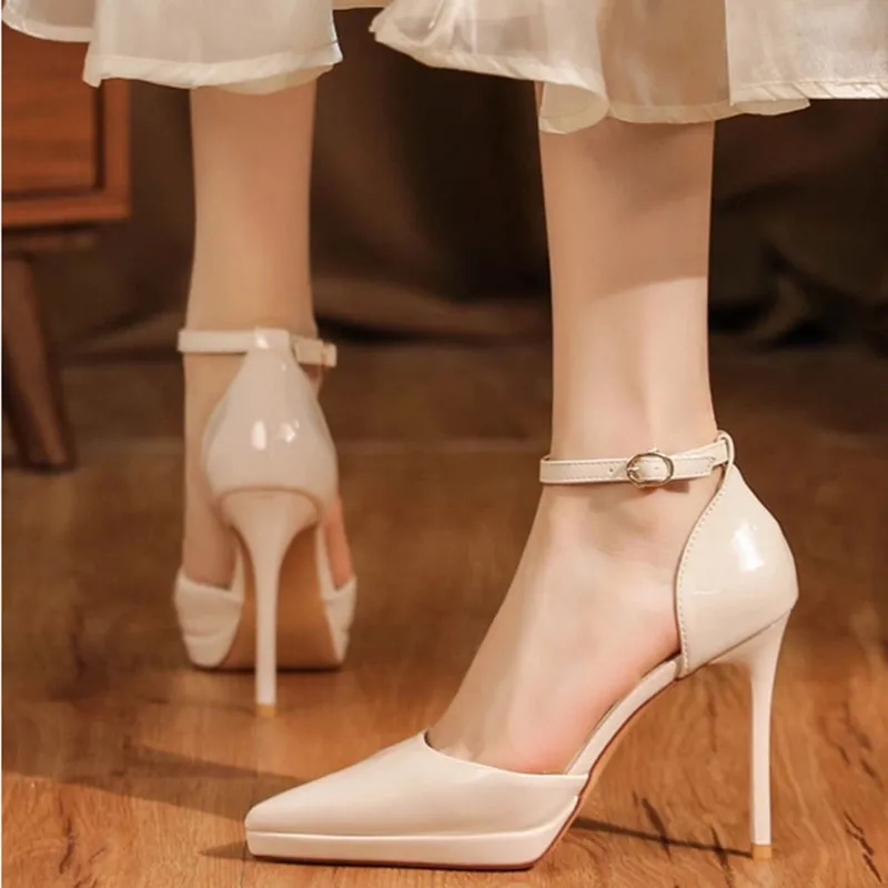 Than Than Me Slim Heel High Heels Women's-13