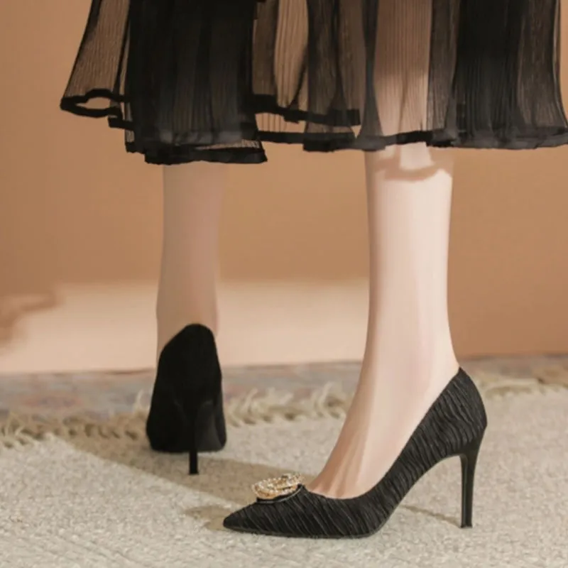 Than Than Me Slim Heel High Heels Women's-3