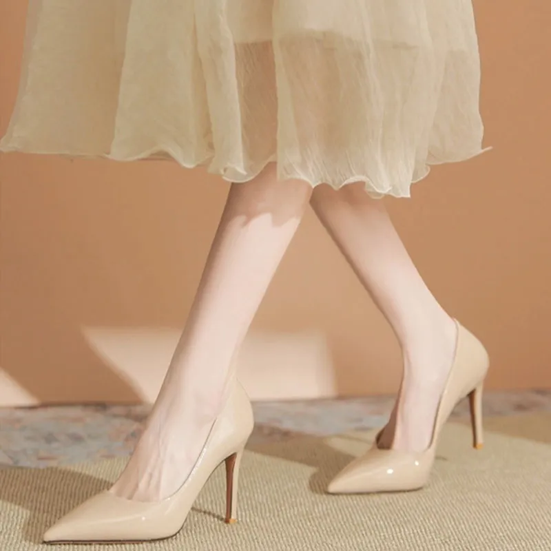 Than Than Me Slim Heel High Heels Women's-10
