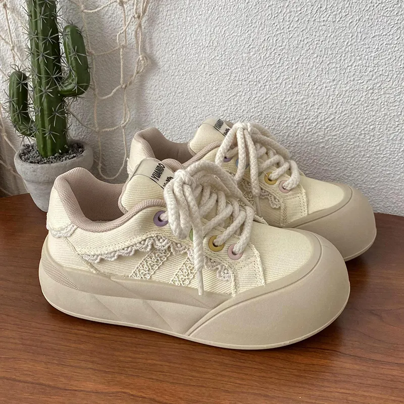 Than Than Me Non-slip Lightweight Low-Top Skateboard Shoes Women's-5