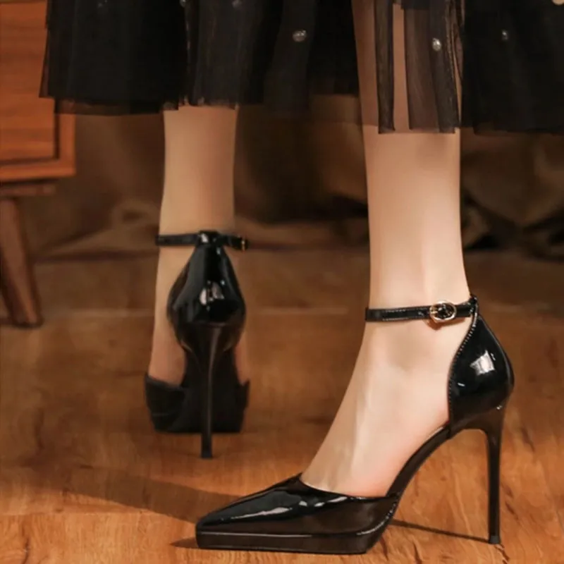 Than Than Me Slim Heel High Heels Women's-3