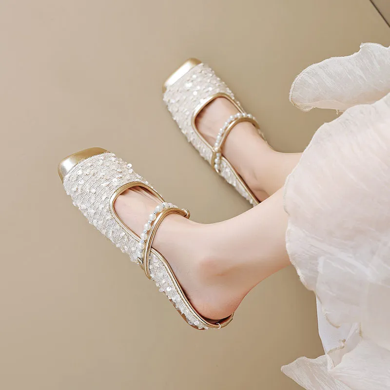 Than Than Me Wrap-toe Slippers Women's-6