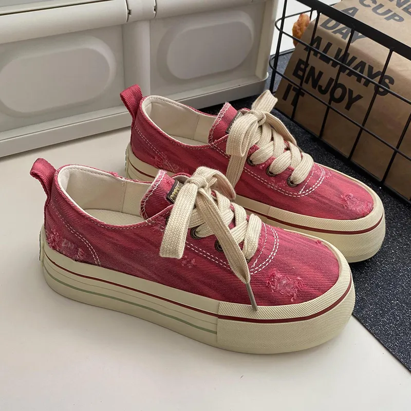 Than Than Me Slip-Resistant Breathable Low-Top Skateboard Shoes Women's-6