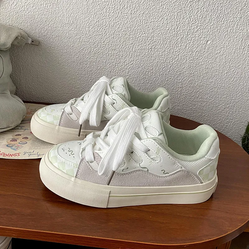 Than Than Me Slip Resistant Low Top Skateboard Shoes Women's-5