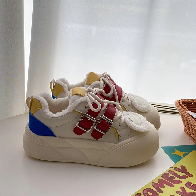 Than Than Me Anti-Slip Wear-Resistant Breathable Warm Low-Top Skateboard Shoes Women's-1