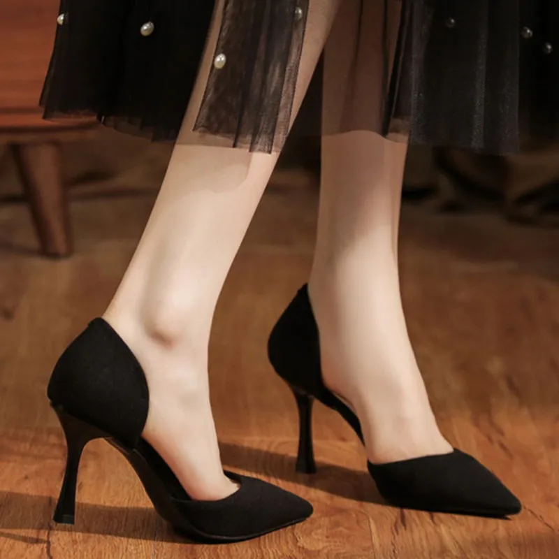 Than Than Me Slim Heel High Heels Women's-10