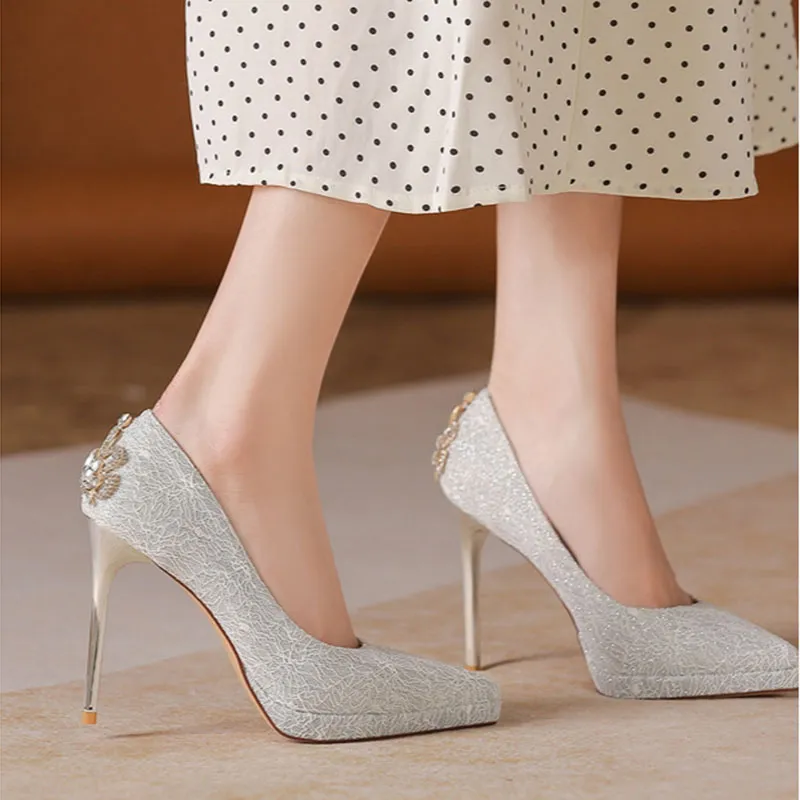 Than Than Me Slim Heel High Heels Women's-3