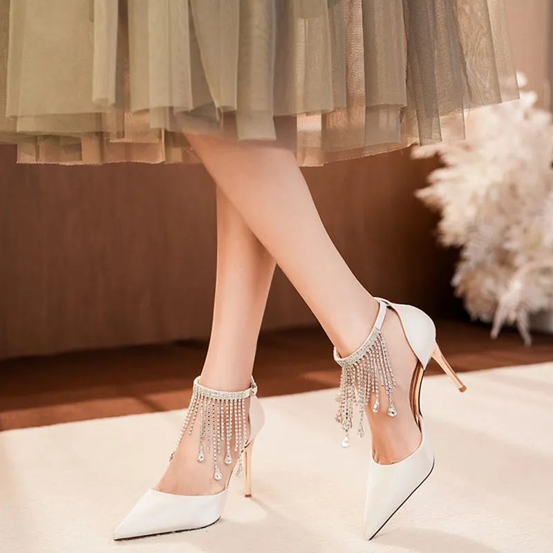 Than Than Me Slim Heel High Heels Women's-3