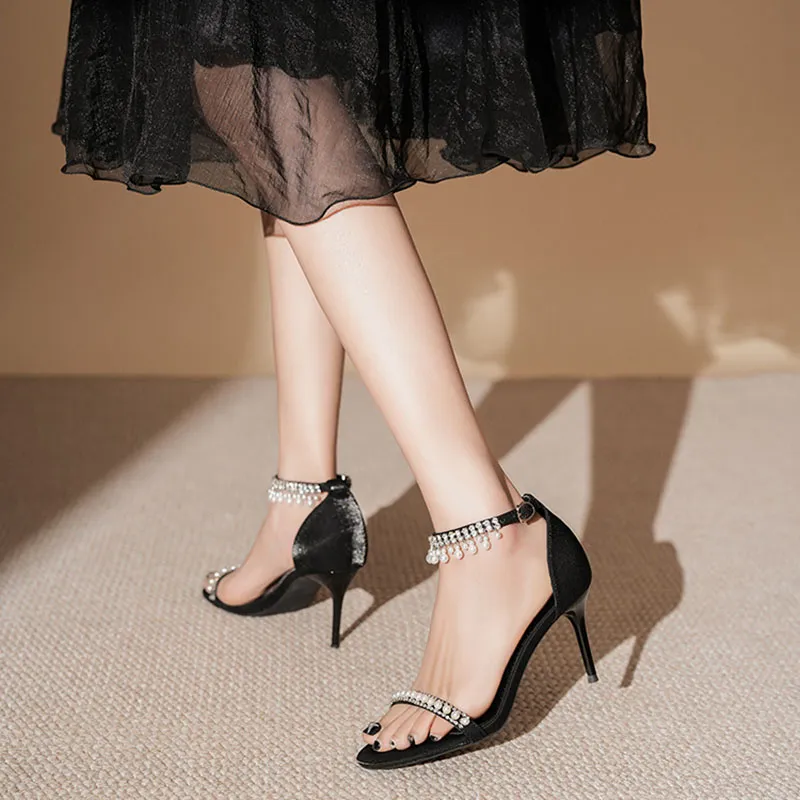 Than Than Me Slim Heel High Heels Women's-2