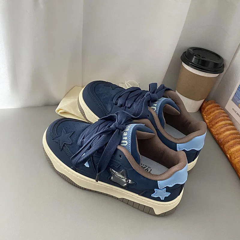 Than Than Me Anti-Slip And Wear-Resistant Breathable Low-Top Skateboard Shoes Women's-19