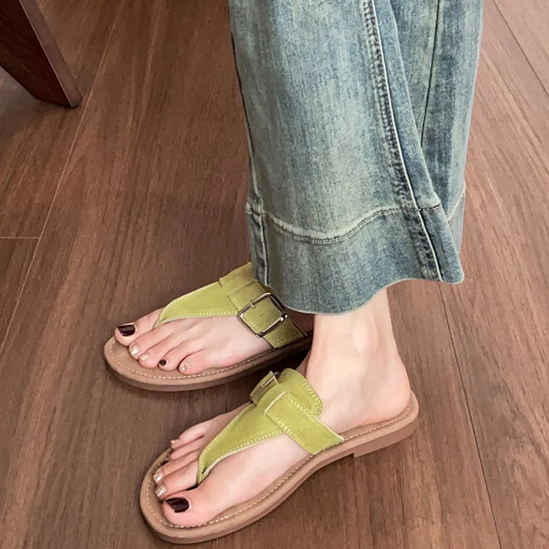 Than Than Me Rubber Sole Slip Resistant Flip Flops Women's-5