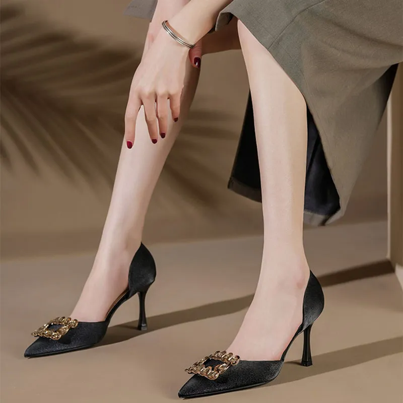 Than Than Me Slim Heel High Heels Women's-3