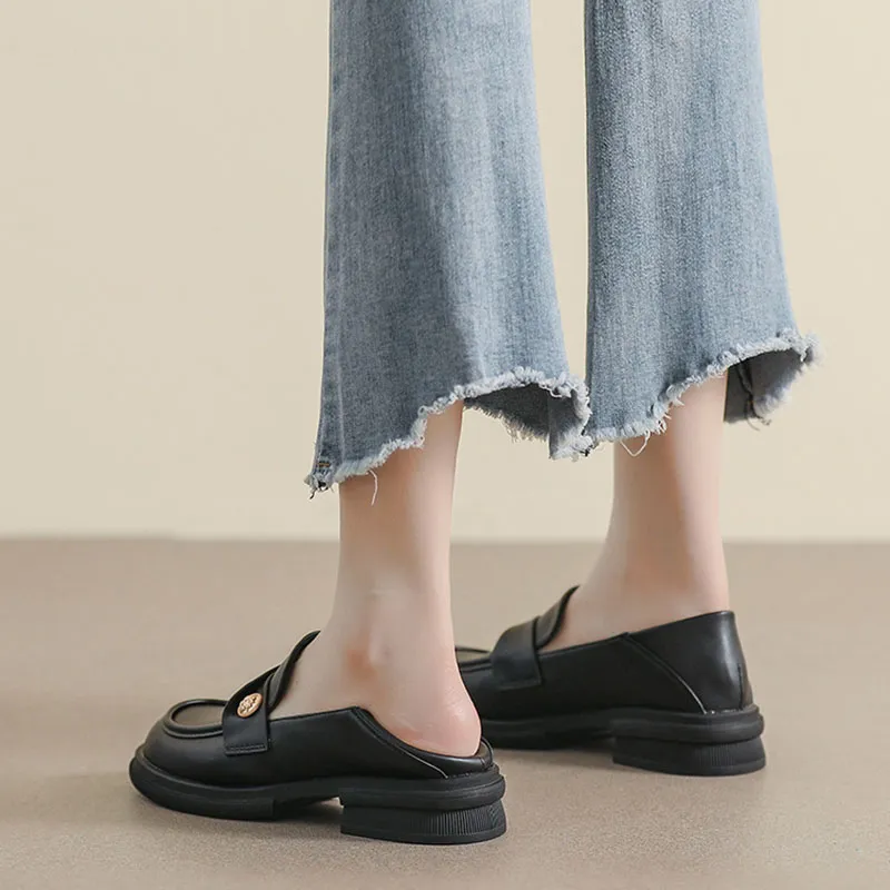 Than Than Me Loafers Women's Black-7