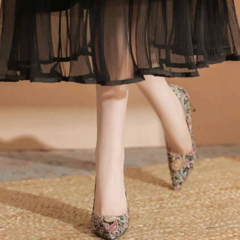 Than Than Me Slim Heel High Heels Women's-1