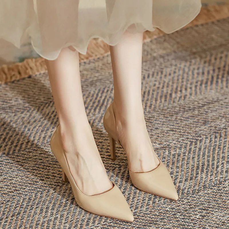 Than Than Me Slim Heel High Heels Women's-8