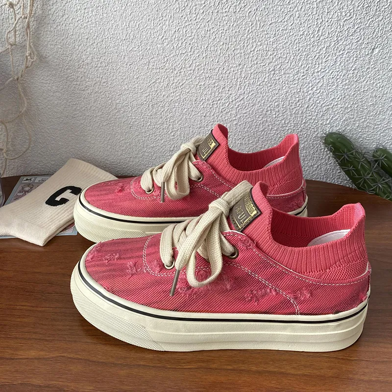 Than Than Me Slip Resistant Low Top Skateboard Shoes Women's-2