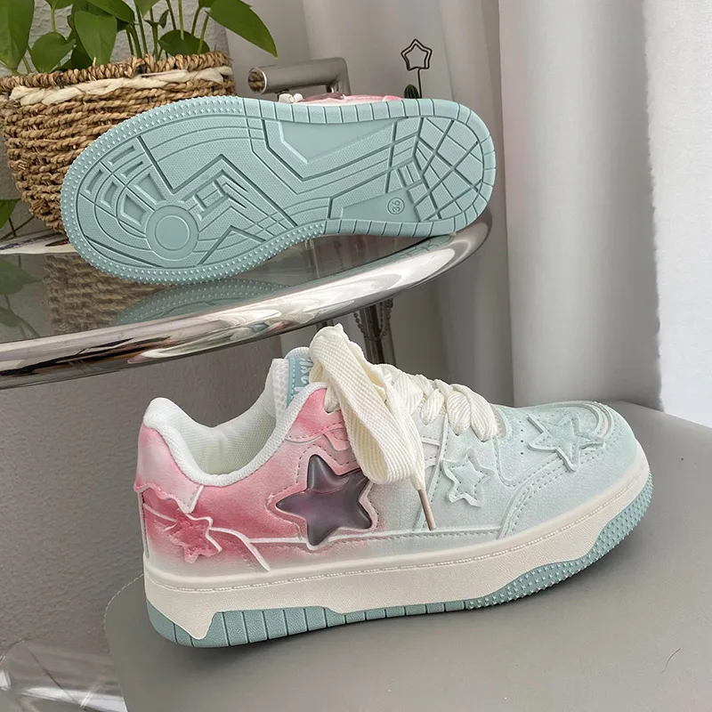 Than Than Me Anti-Slip And Wear-Resistant Breathable Low-Top Skateboard Shoes Women's-4