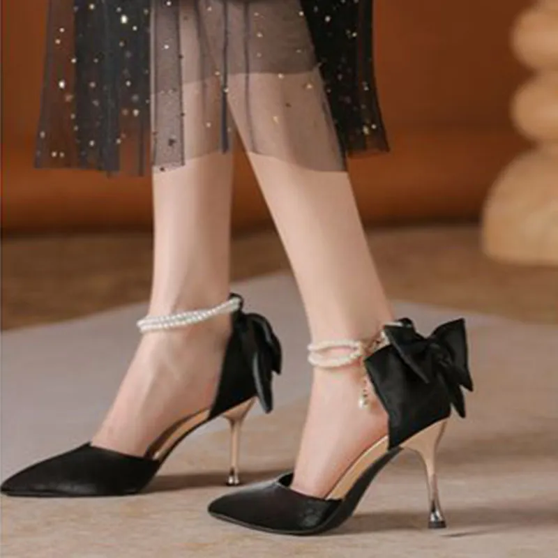 Than Than Me Slim Heel High Heels Women's-3