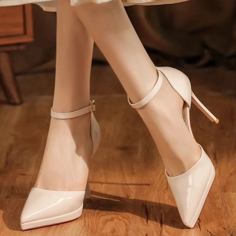 Than Than Me Slim Heel High Heels Women's-12
