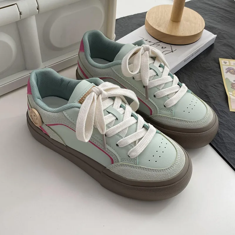 Than Than Me Anti Slip And Wear Resistant Breathable Low Top Skateboard Shoes Women's-6