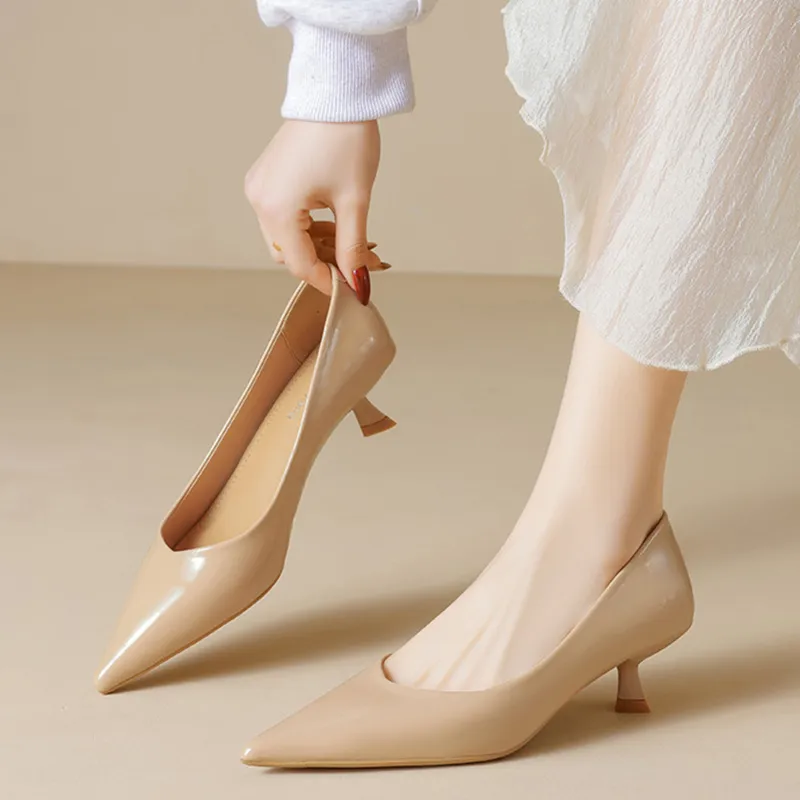 Than Than Me Slim Heel High Heels Women's-6