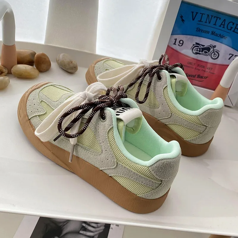 Than Than Me Slip Resistant Low Top Skateboard Shoes Women's-6