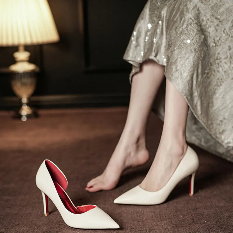 Than Than Me Slim Heel High Heels Women's-1