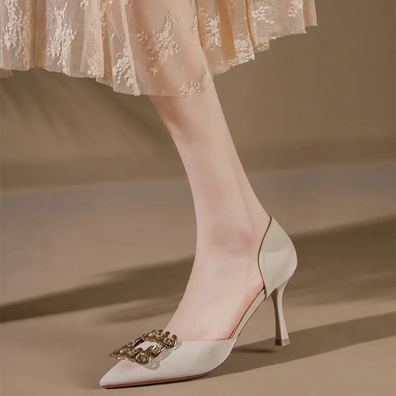 Than Than Me Slim Heel High Heels Women's-9