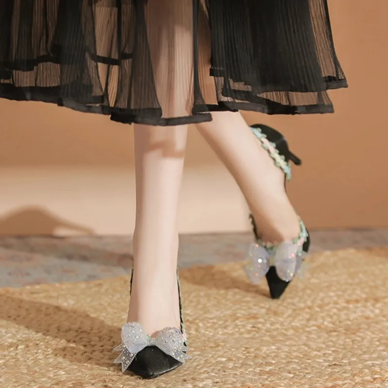 Than Than Me Slim Heel High Heels Women's-1