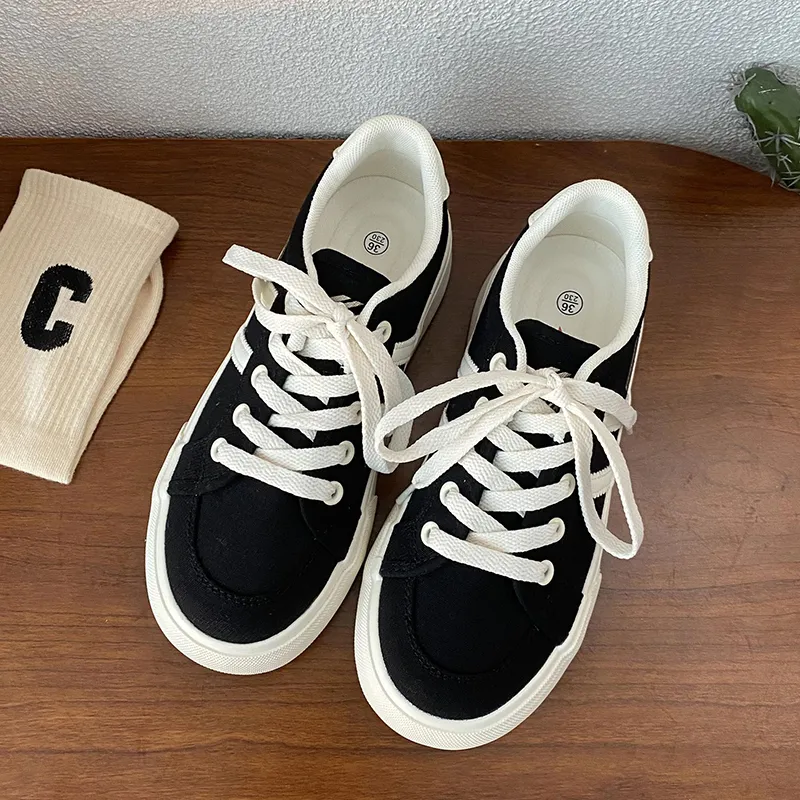 Than Than Me Slip Resistant Low Top Skateboard Shoes Women's-1