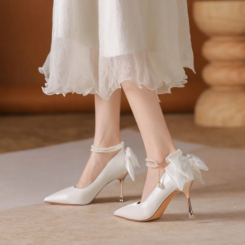 Than Than Me Slim Heel High Heels Women's-1