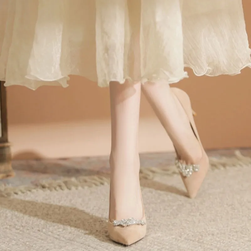 Than Than Me Slim Heel High Heels Women's-6