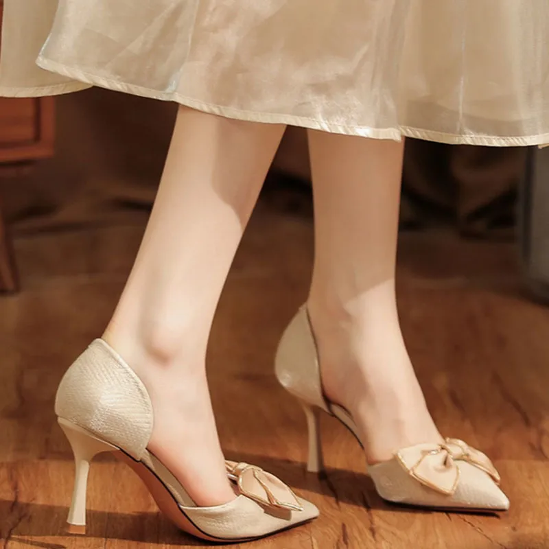 Than Than Me Slim Heel High Heels Women's-6