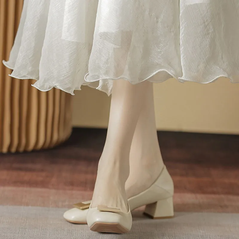 Than Than Me Casual Single Shoes Women's Apricot-1